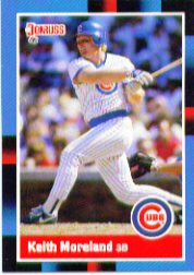 1988 Donruss Baseball Cards    201     Keith Moreland